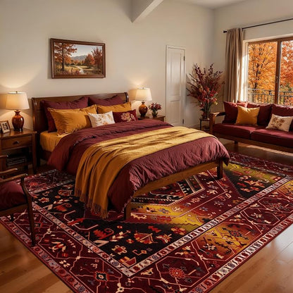 SERISSA 8x10 Washable Non Slip Boho Area Rug - Image 3