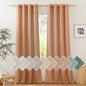 NICETOWN Flax Linen Curtains 108 inches Long by NICETOWN