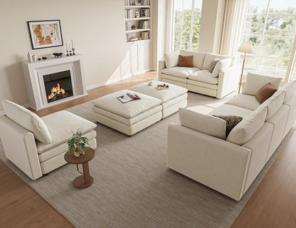 97" Cloud Couches for Living Room, 29.1" Deep Seat Modular Sectional Sofa - Image 7
