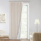 Vision Home Natural Pinch Pleated Full Blackout Curtains Linen Blended Room by VisionHome