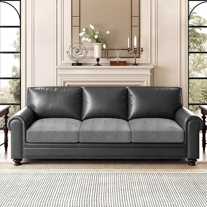 ANARACHON Leather Look Couch Cushion Covers Sofa Seat Slipcovers Sets Couches - Image 2
