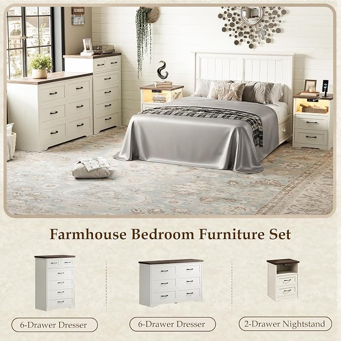 AODK Farmhouse 7 Drawer Dresser - Image 8