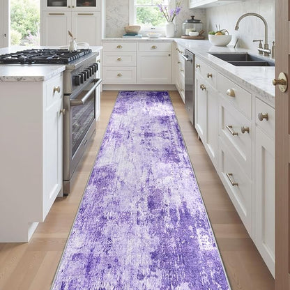RELEANY Washable Runner 2'x10' Abstract Area Rug - Image 2