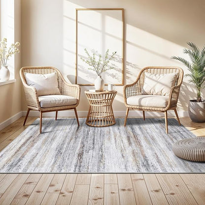 4x6 Rugs for Living Room: Non-Slip Washable Area Rug for Hallway Entryway - Image 2