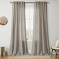 Grey Beige Curtains 102 Inches Long by Nanspring
