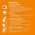 J WAY Instant Boba Bubble Pearl Milk Tea Kit with Authentic Crème Brulee Tapioca Boba, Ready in Under One Minute, Paper Straws Included - 6 Servings