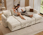 Sunny Heart 106" U Shaped Sectional Sleeper Sofa Bed by SunnyHeart