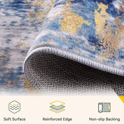 RELEANY Washable Round 6ft Area Rug - Image 2