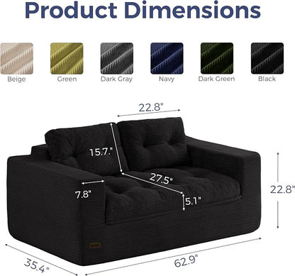 MAXYOYO 63" Loveseat Sofa Couch - Image 2