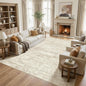 UERMEI Square Area Rugs : Washable 10x10 Neutral Modern Abstract Carpet by UERMEI