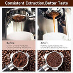 KitchenTour Espresso Accessories Kit 51mm, WDT Tool, Dosing Funnel and Puck Screen Set, 304 Stainless Steel Needle Coffee Distribution Stirrer, Portafilter Dosing Ring for Barista 51 mm