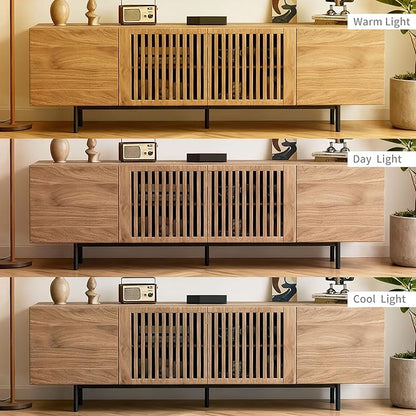 70.87" Mid-Century Modern TV Stand, Entertainment Center - Image 6