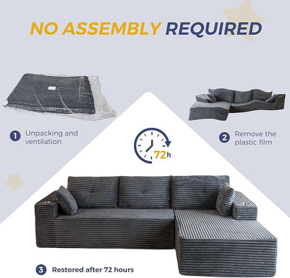 MAXYOYO 104" Modular Sectional Couch - Image 6