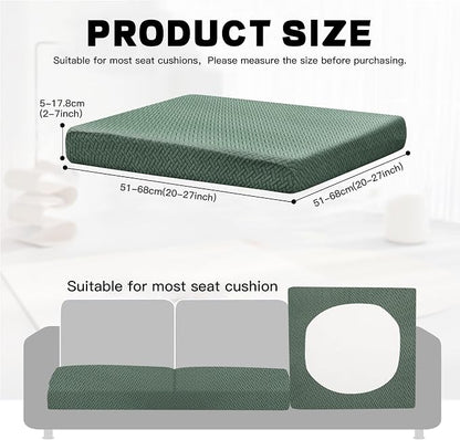 8Pcs Outdoor Cushion Covers, Elastic Patio Cushion Covers | Washable, - Image 2