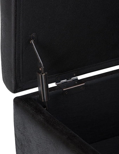 SIMPLIHOME Owen Coffee Table Storage Ottoman - Image 7