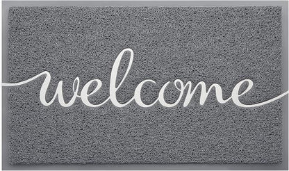 Door Mat, Welcome Mat Low Profile Floor Mat Front Doormat Indoor and Outdoor by BeneathYourFeet