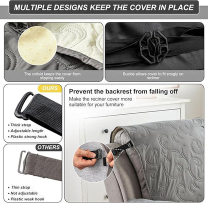 100% Waterproof Recliner Chair Cover, Recliner Chair Covers - Image 6