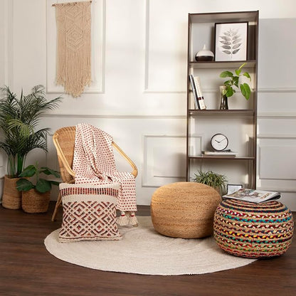 REDEARTH · Round Pouf Ottoman - Image 7
