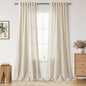 Birch Beige Curtains 90 Inches Long by Nanspring