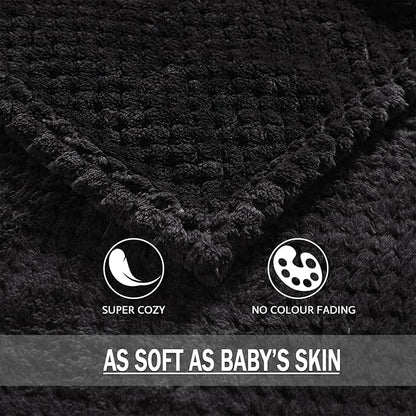 Exclusivo Mezcla Large Waffle Fleece Throw Blanket - Image 5