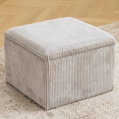 Cube Storage Ottoman, Ottoman Footstool - Image 7
