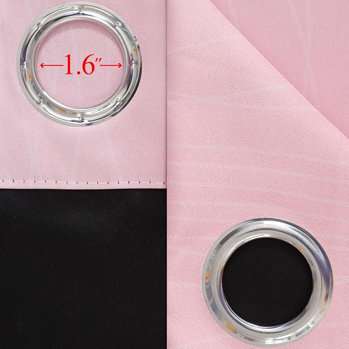 Ombre Gray and Pink Blackout Curtains - Image 7