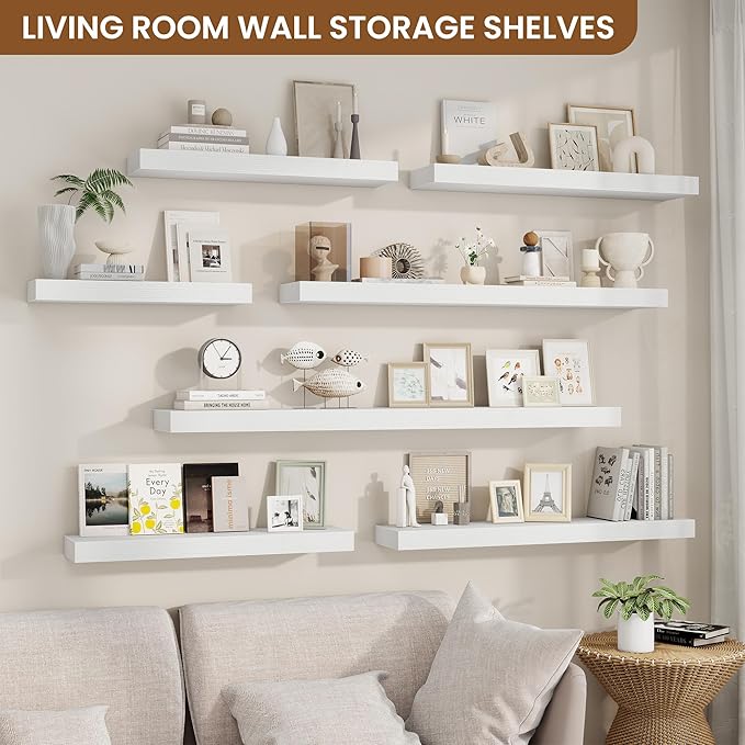 fuqing Floating Shelves for Wall, Wall Mounted Wood Floating Shelf - Image 3