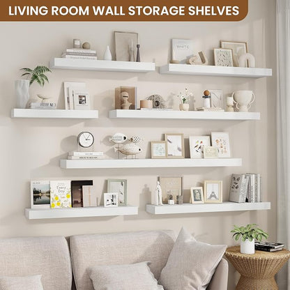 fuqing Floating Shelves for Wall, Wall Mounted Wood Floating Shelf - Image 3