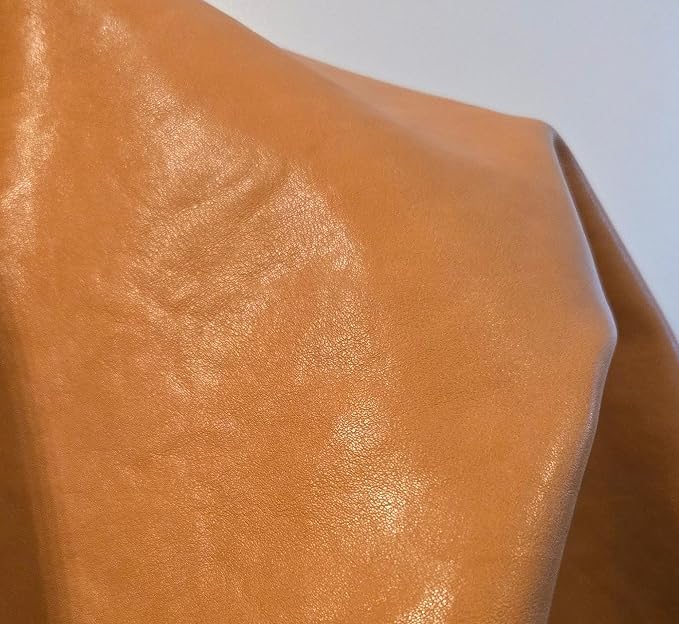 NAT Leathers™ | Wheat Camel Vegetable Tanned Tan Soft Faux Vegan Leather PU | 1 - Image 6