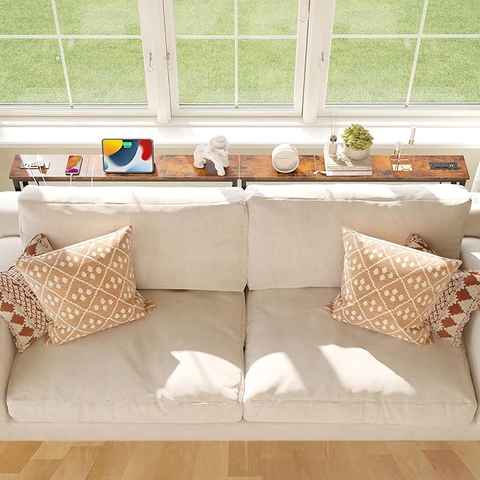 ELYKEN 2 Pack 5.9" Narrow Console Sofa Table - Image 2