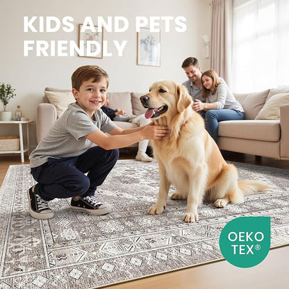 4x6 Area Rug for Entryway, Washable Kitchen Rug, Living Room, Dining Room - Image 7