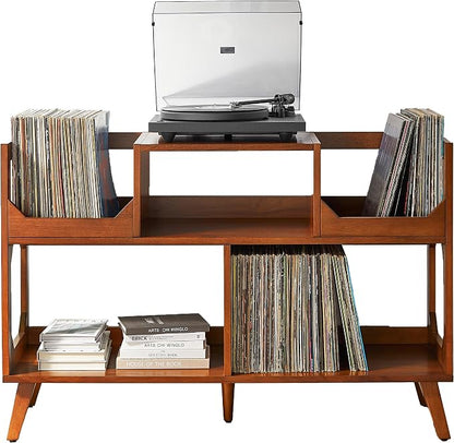 Crosley Furniture Asheville Mid-Century Modern Media Console Record Player Stand by CrosleyFurniture