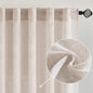 MIULEE Natural White Linen Curtains 52x98 Inch Length 2 Panels by MIULEE