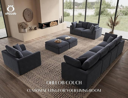 ohllob 48.6" Single Sofa, Small Boneless Couches - Image 6