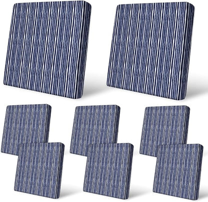8Pcs Patio Cushion Covers Stretch Outdoor Furniture Protector Slipcovers | by pickyNproud
