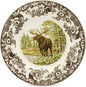 Spode Woodland Majestic Moose Dinner Plate – 10.5 Inch Wildlife Design in Fine Earthenware, Rustic Hunting Collection – Microwave, Dishwasher & Warm Oven Safe, Made in England