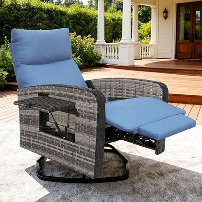 ZZW Outdoor Recliner Chair, Wicker Patio Recliners by zzw