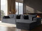 138" Oversized Cloud Sectional Couch, Comfort L Shaped Boneless Couch by VYUXWO