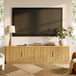 win2win 67" TV Stand for 80 Inch TV, Modern Fluted Entertainment Center by WIN2WIN