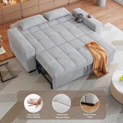 Gizoon Convertible Sofa Bed, Loveseat Sleeper Sofa - Image 6