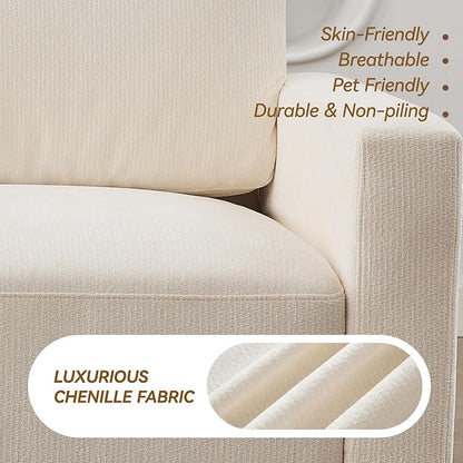 44.2" Chenille Oversized Chair - Image 8