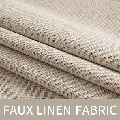 MIULEE 100% Blackout Linen Curtains - Image 5