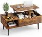 OLIXIS Wooden Coffee Table, Lift Top Coffee Table by OLIXIS