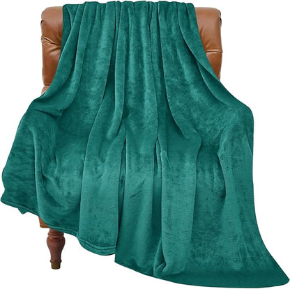 BEDELITE Fleece Blanket Soft Plush Twin Size Blanket Emerald Green 60"x80" | by BEDELITE