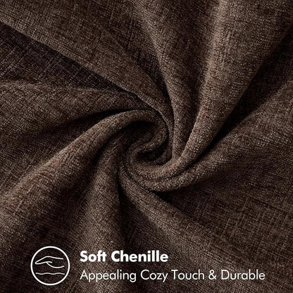 MIULEE Decorative Couch Throw Pillow Covers 18x18 Inch Dark Brown 2 Pack | - Image 3