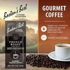 Boston’s Best Coffee - Rich & Bold French Roast Gourmet Delicious Dark Roast Premium Ground Coffee, 11 oz. / 311 g Bag