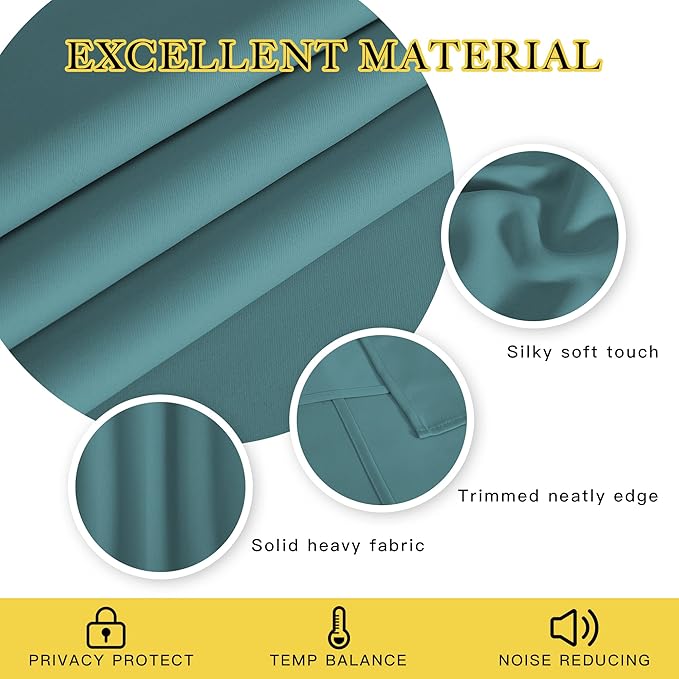 NICETOWN 95 inches Patio Door Curtains - Image 4