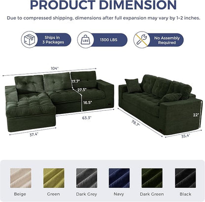 MAXYOYO Modular Sectional Sofa - Image 2