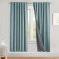 NICETOWN Skylark Blue Bedroom Full Blackout Linen Curtain, Thick Linen Blend by NICETOWN