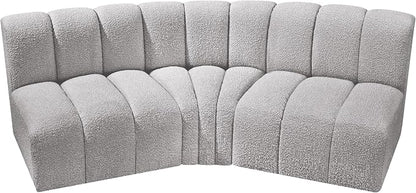 Meridian Furniture 102Grey-S3B Arc Collection Modern | Contemporary Modular Sofa - Image 5